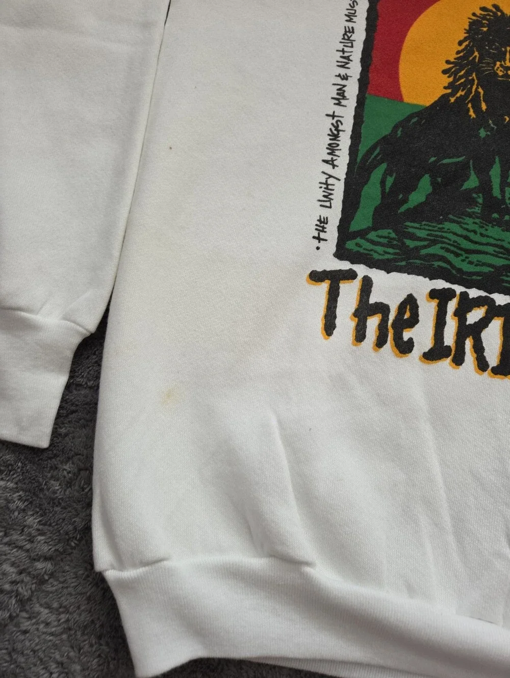 90s Roots Reggae Surfing Crewneck Sweatshirt 'The IRIE Summer' XL Grunge Beach